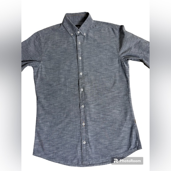 Hugo Boss Slim Fit Grey EPreppy Dress Shirt - Picture 2 of 8